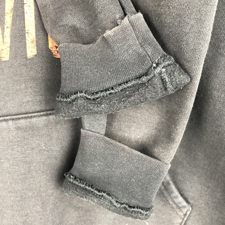 Harley-Davidson Cut-Off Advertising Sweatshirt Pullover Hoodie (Women's Size S) cotton black type Vintage Second Hand