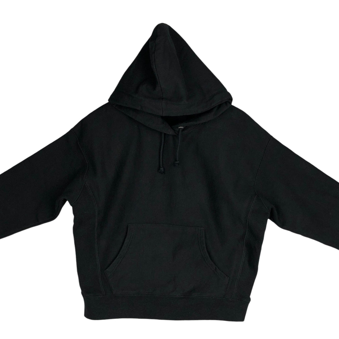 Champion Reverse Weave Blank Sweatshirt Hoodie (Women's Size L) cotton black type Vintage Second Hand