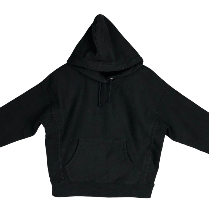 Champion Reverse Weave Blank Sweatshirt Hoodie (Women's Size L) cotton black type Vintage Second Hand