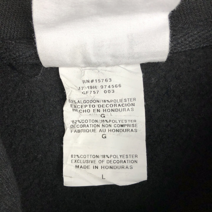 Champion Reverse Weave Blank Sweatshirt Hoodie (Women's Size L) cotton black type Vintage Second Hand