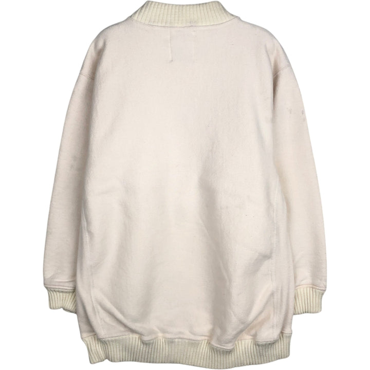 90'S Nutmeg MLB New York Mets Mock Neck Sweatshirt, Made in USA, Men's Size M (Equivalent), Vintage cotton unbleached Vintage Second Hand