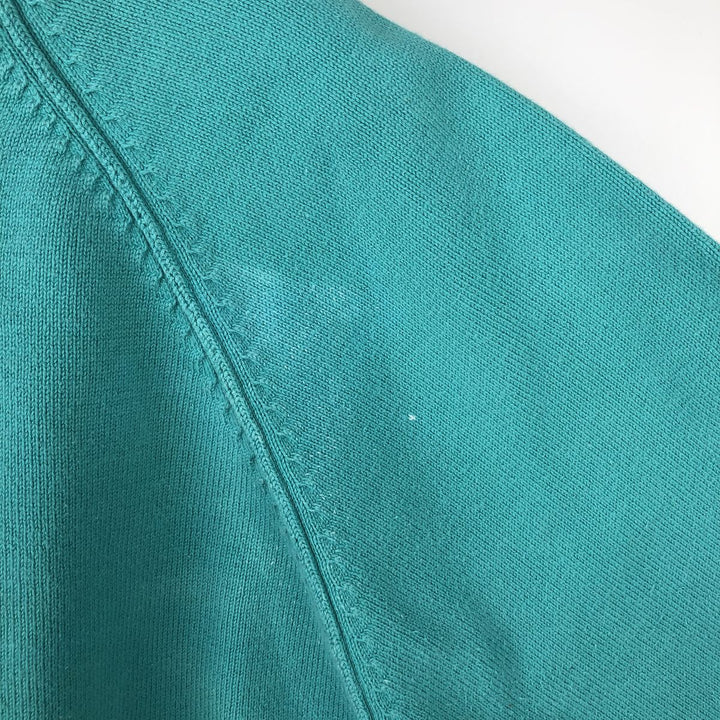 80'S FIELDMASTER Plain Cotton Knit Sweater, Women's Size M (approx.), Vintage cotton Emerald green Vintage Second Hand