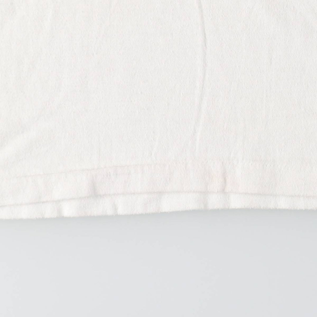 1980'S Hanes Poly-Cotton Blue Tag Ringer T-Shirt, Made in USA, Women's Size S (Equivalent), Vintage cotton white type Vintage Second Hand