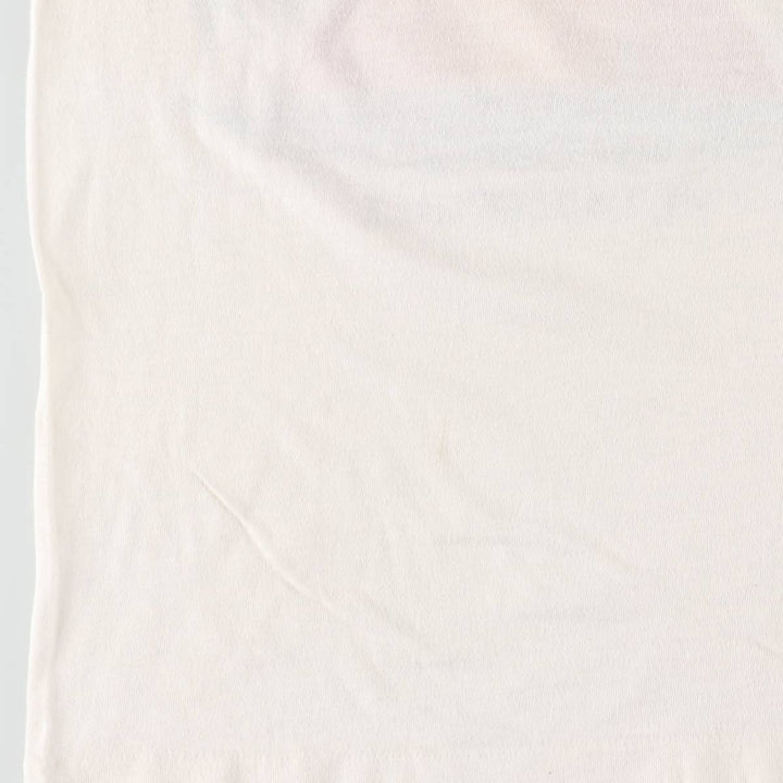 ~1980'S Hanes Poly-Cotton Orange Tag Ringer T-Shirt, Made in USA, Women's Size S (Equivalent), Vintage cotton white type Vintage Second Hand
