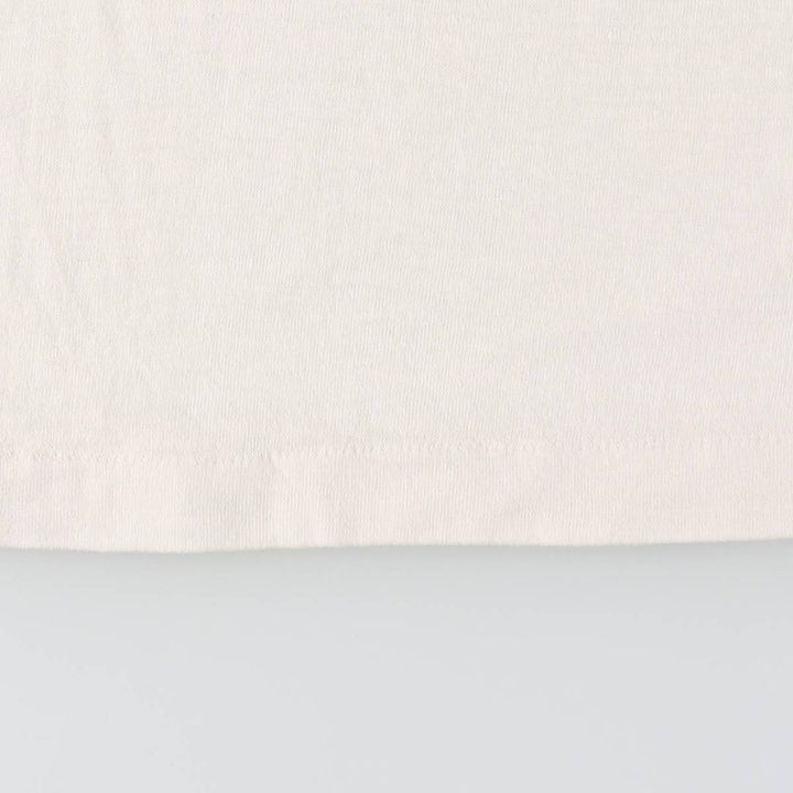 70'S Champion Snoopy College Ringer T-Shirt (Women's Size S) Vintage cotton white type Vintage Second Hand