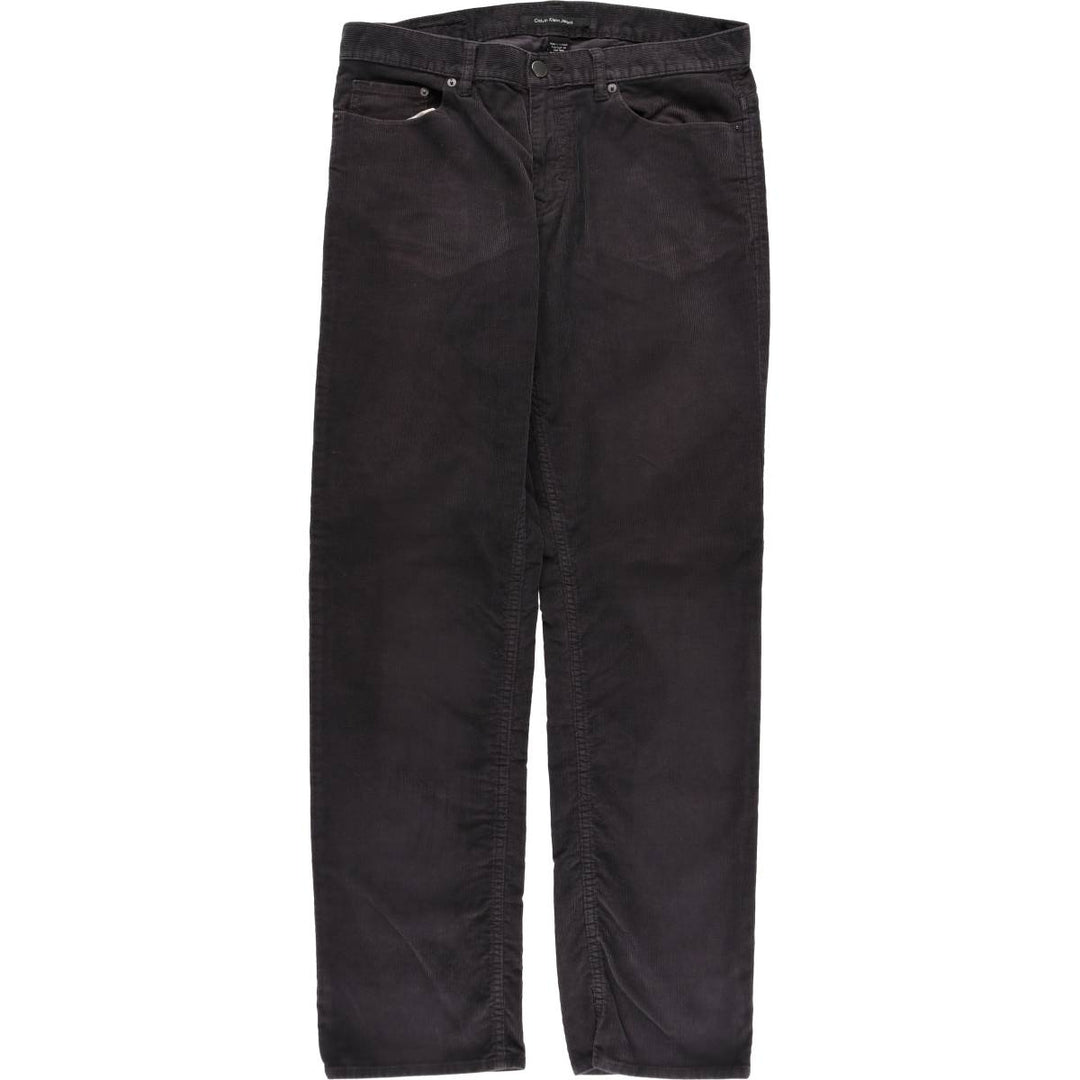 Calvin Klein Jeans corduroy pants for men, size W35 cotton black type Vintage Second Hand