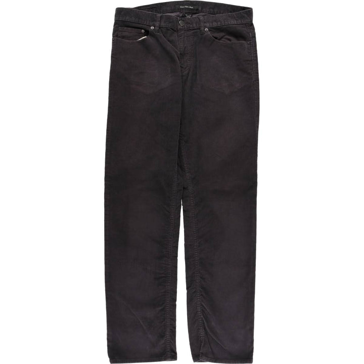 Calvin Klein Jeans corduroy pants for men, size W35 cotton black type Vintage Second Hand