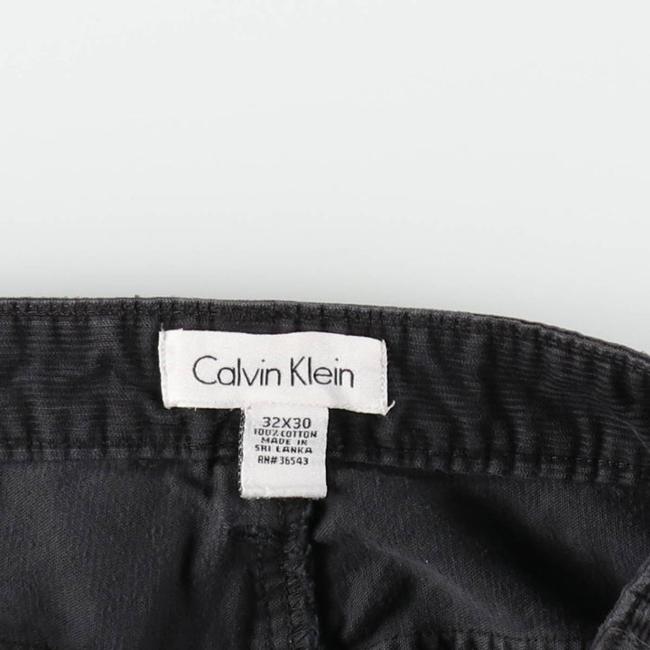 Calvin Klein corduroy pants for men, size W33 cotton gray type Vintage Second Hand