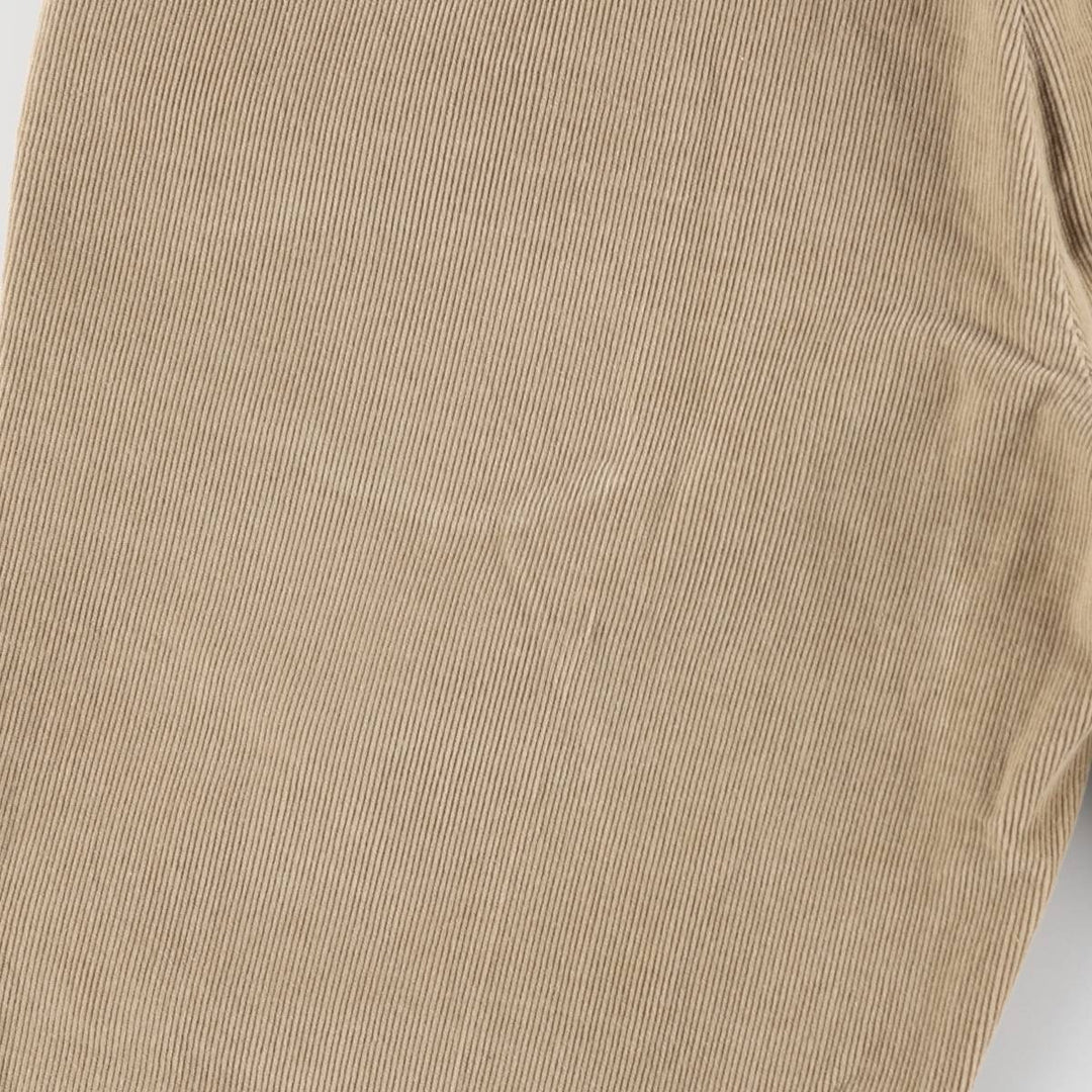 THOMSON Two-Pleat Corduroy Pants, Men's Size W31 (approx.) cotton Beige type Vintage Second Hand