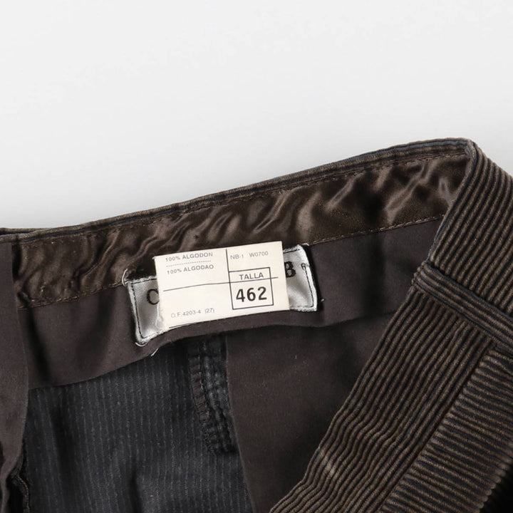 CANOVA'S CLUB Corduroy Pants, Made in Europe, Men's Size W36 (approx.) cotton brown type Vintage Second Hand