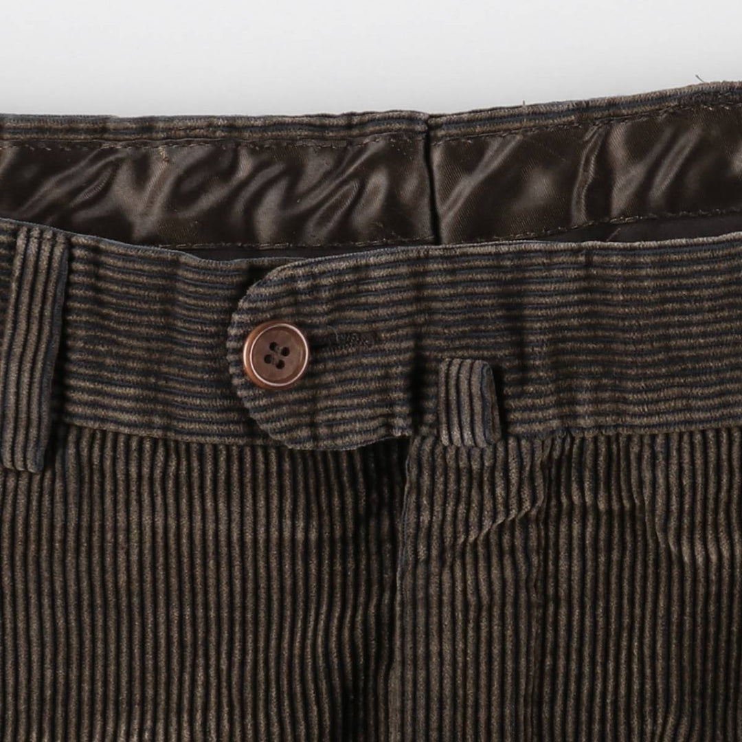 CANOVA'S CLUB Corduroy Pants, Made in Europe, Men's Size W36 (approx.) cotton brown type Vintage Second Hand