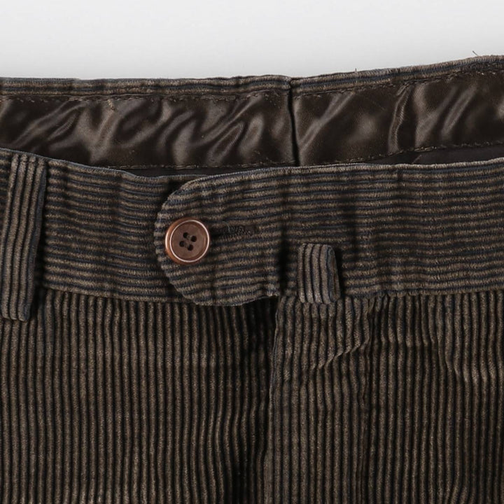 CANOVA'S CLUB Corduroy Pants, Made in Europe, Men's Size W36 (approx.) cotton brown type Vintage Second Hand