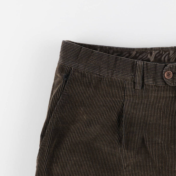 CANOVA'S CLUB Corduroy Pants, Made in Europe, Men's Size W36 (approx.) cotton brown type Vintage Second Hand