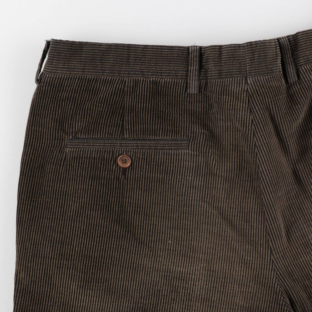 CANOVA'S CLUB Corduroy Pants, Made in Europe, Men's Size W36 (approx.) cotton brown type Vintage Second Hand
