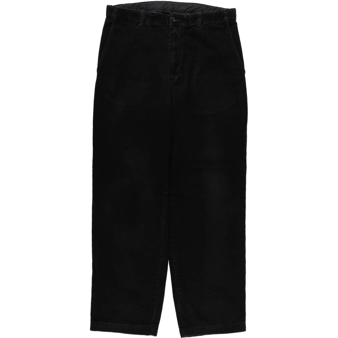 CROFT and BARROW corduroy pants, men's size W34 (approx.) cotton black type Vintage Second Hand