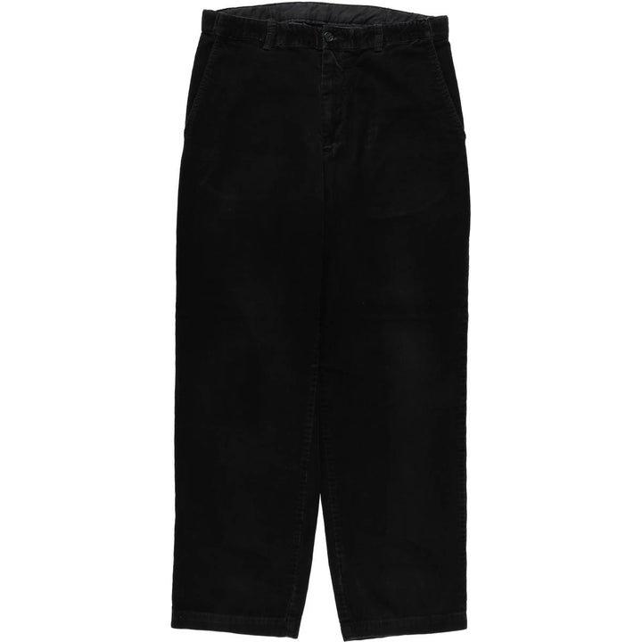CROFT and BARROW corduroy pants, men's size W34 (approx.) cotton black type Vintage Second Hand