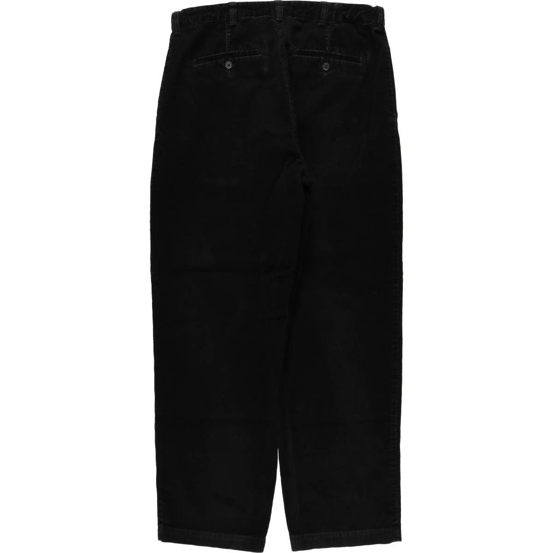 CROFT and BARROW corduroy pants, men's size W34 (approx.) cotton black type Vintage Second Hand