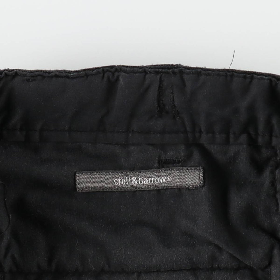 CROFT and BARROW corduroy pants, men's size W34 (approx.) cotton black type Vintage Second Hand