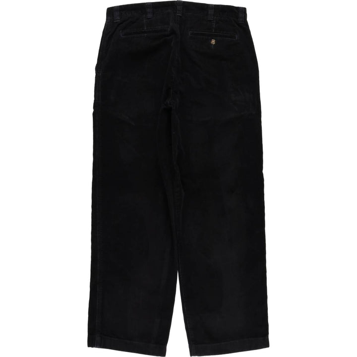 LLBean Natural Fit Corduroy Pants, Men's W35 (approx.) cotton black type Vintage Second Hand