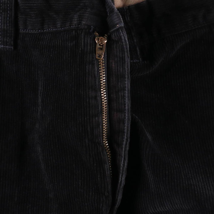 LLBean Natural Fit Corduroy Pants, Men's W35 (approx.) cotton black type Vintage Second Hand