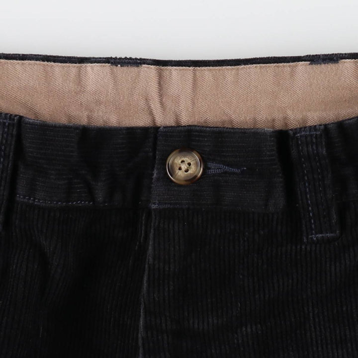 LLBean Natural Fit Corduroy Pants, Men's W35 (approx.) cotton black type Vintage Second Hand