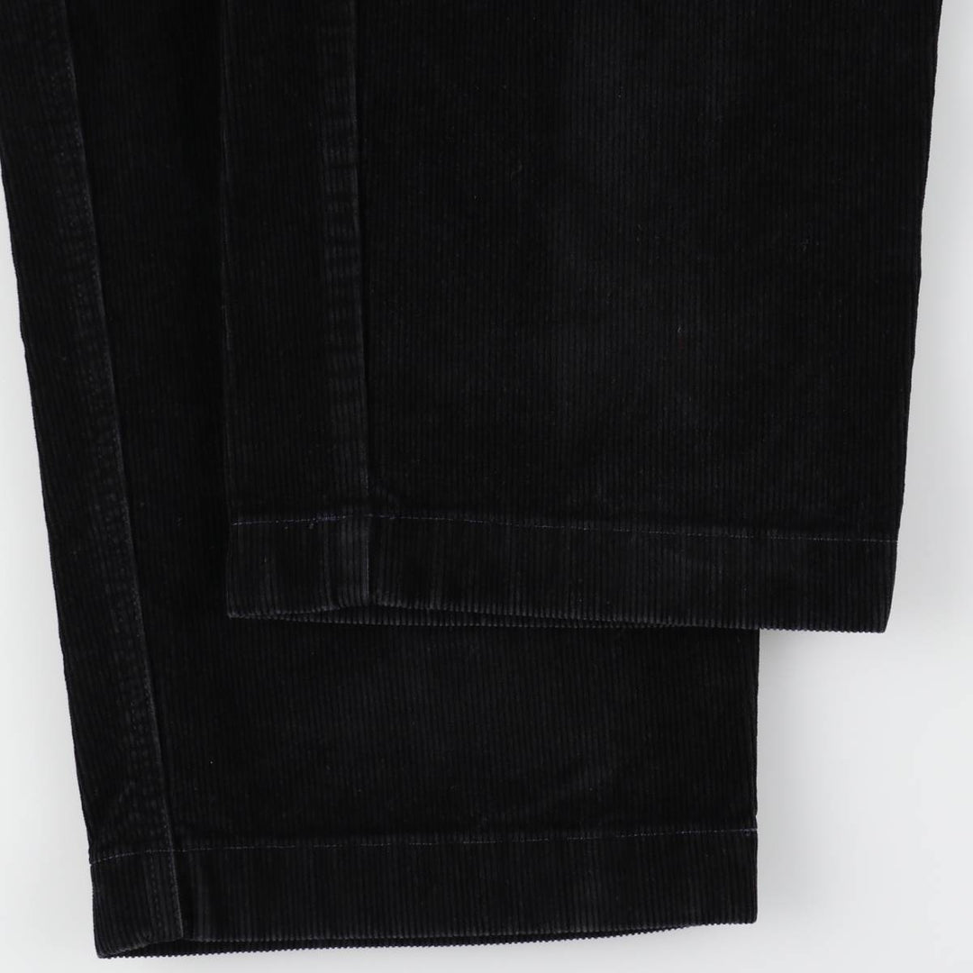 LLBean Natural Fit Corduroy Pants, Men's W35 (approx.) cotton black type Vintage Second Hand