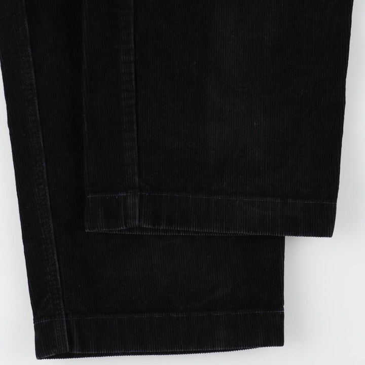 LLBean Natural Fit Corduroy Pants, Men's W35 (approx.) cotton black type Vintage Second Hand