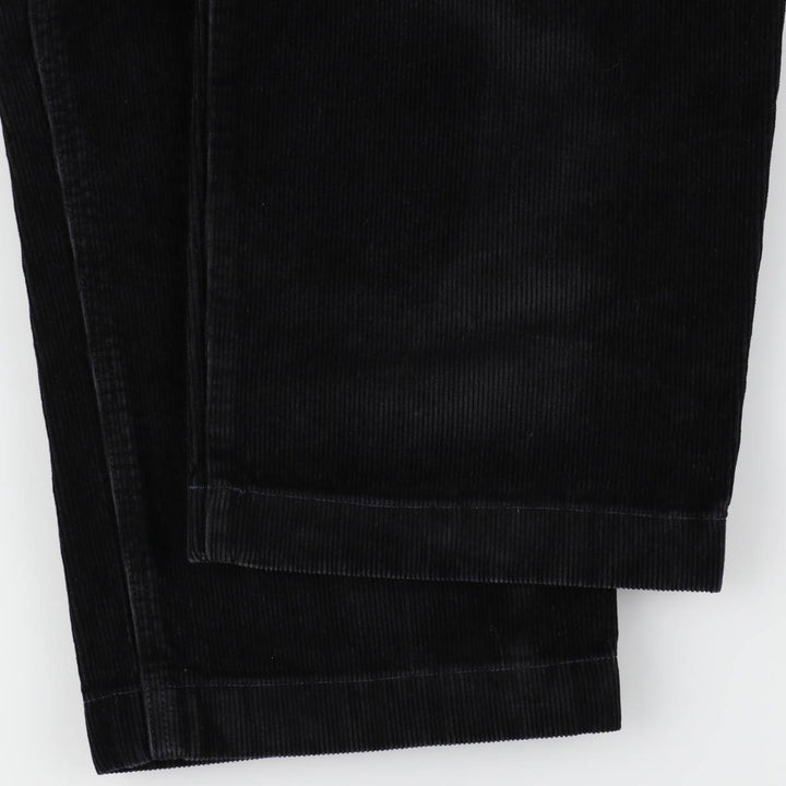LLBean Natural Fit Corduroy Pants, Men's W35 (approx.) cotton black type Vintage Second Hand