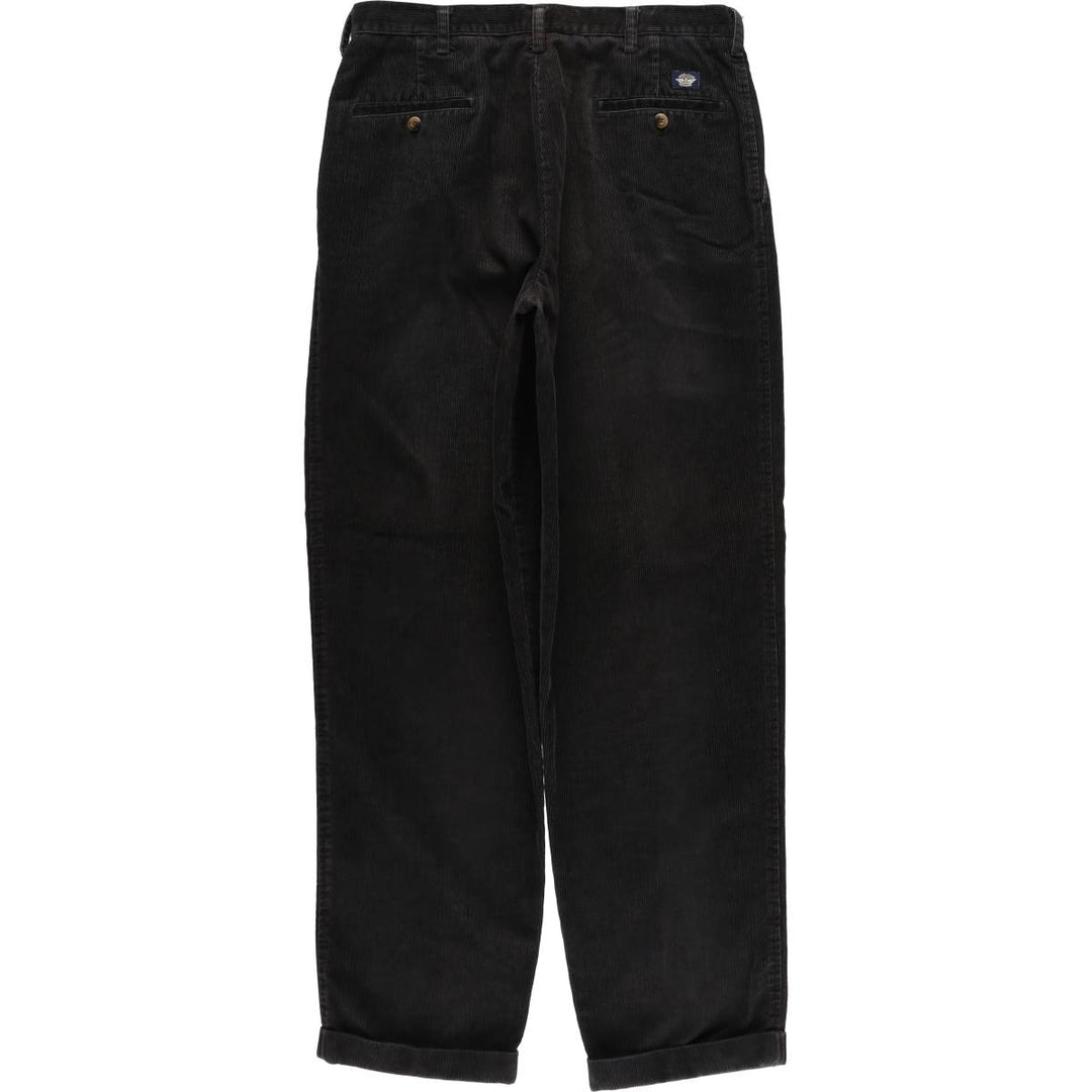 Dockers khakis two-pleat corduroy pants, men's size W34 (approx.) cotton black type Vintage Second Hand