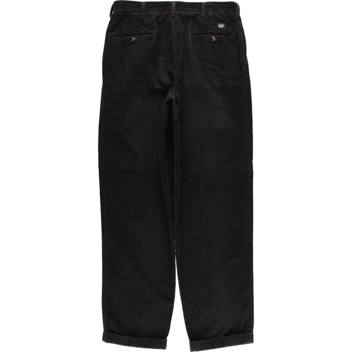 Dockers khakis two-pleat corduroy pants, men's size W34 (approx.) cotton black type Vintage Second Hand