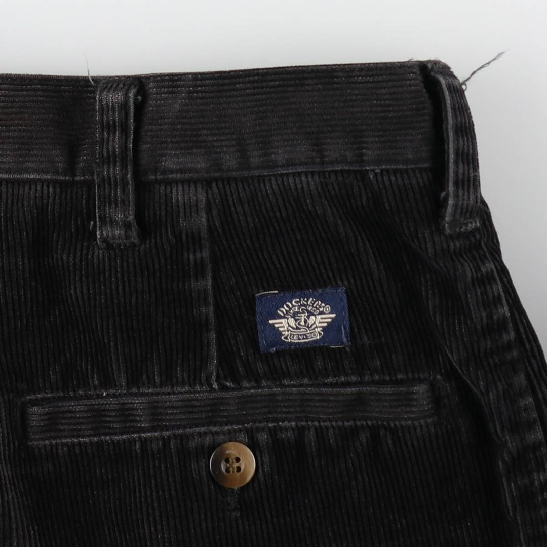 Dockers khakis two-pleat corduroy pants, men's size W34 (approx.) cotton black type Vintage Second Hand