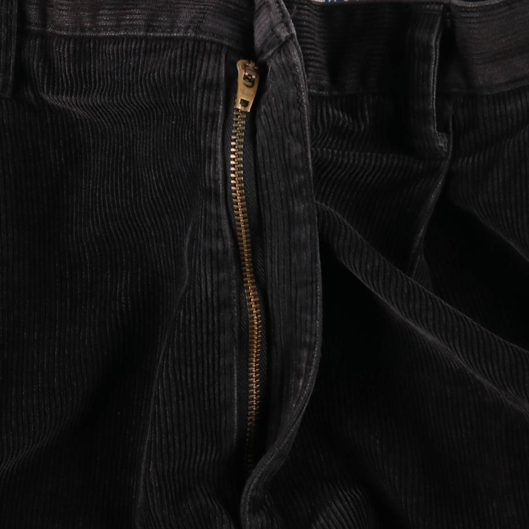 Dockers khakis two-pleat corduroy pants, men's size W34 (approx.) cotton black type Vintage Second Hand