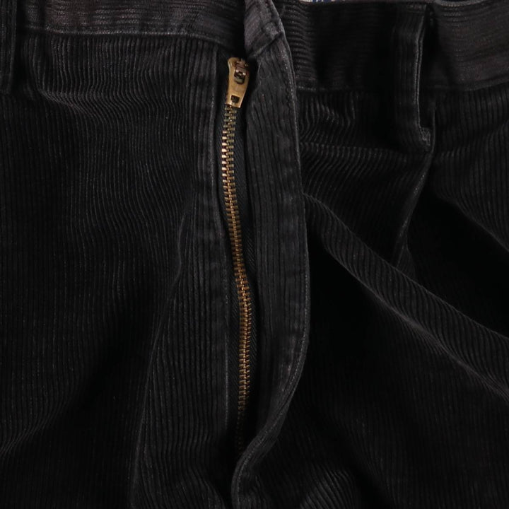 Dockers khakis two-pleat corduroy pants, men's size W34 (approx.) cotton black type Vintage Second Hand