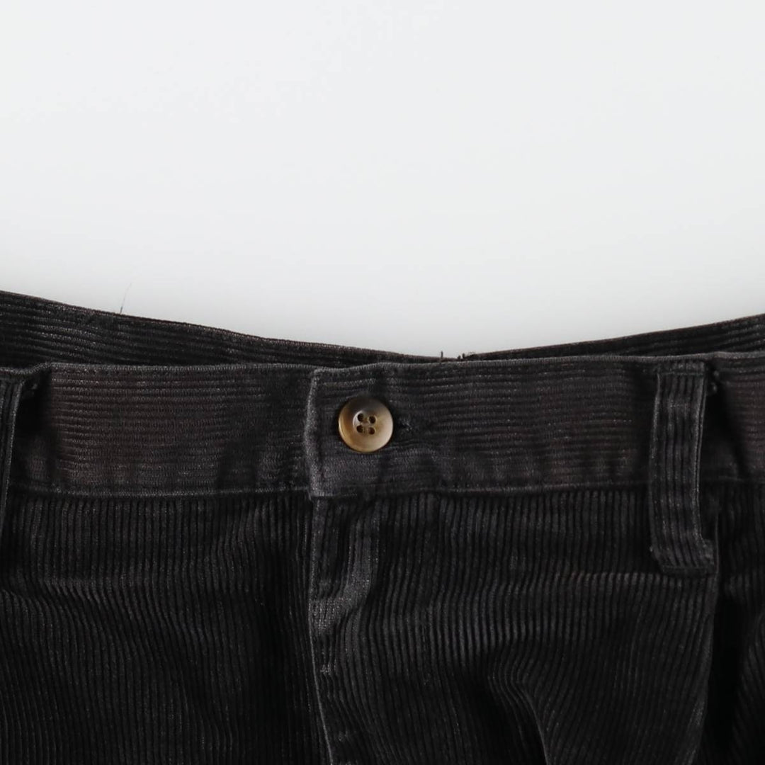 Dockers khakis two-pleat corduroy pants, men's size W34 (approx.) cotton black type Vintage Second Hand