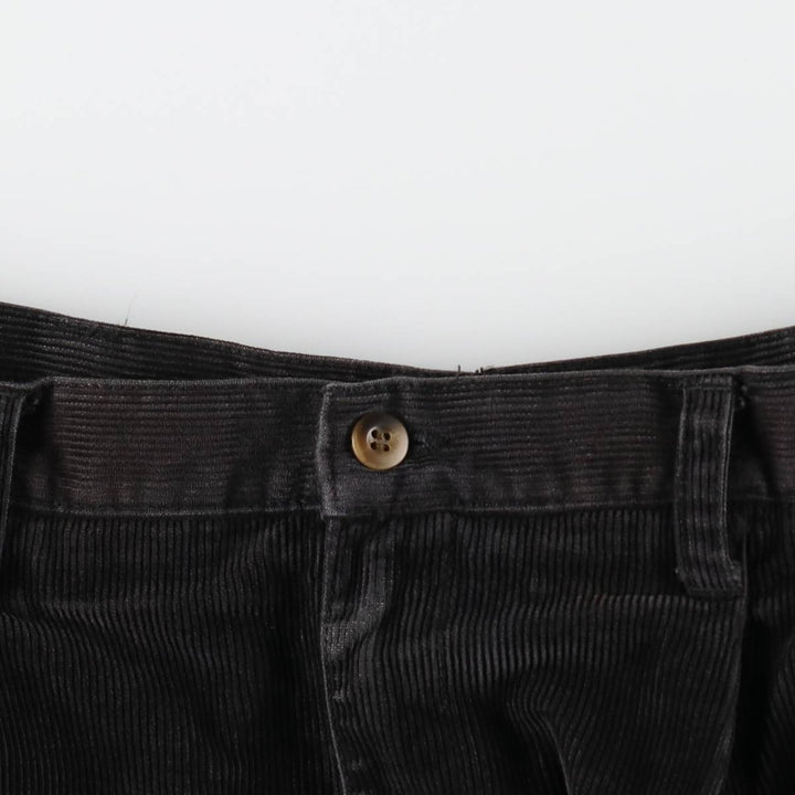 Dockers khakis two-pleat corduroy pants, men's size W34 (approx.) cotton black type Vintage Second Hand