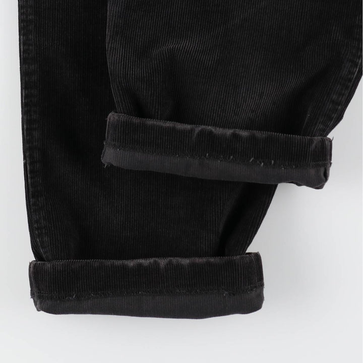 Dockers khakis two-pleat corduroy pants, men's size W34 (approx.) cotton black type Vintage Second Hand