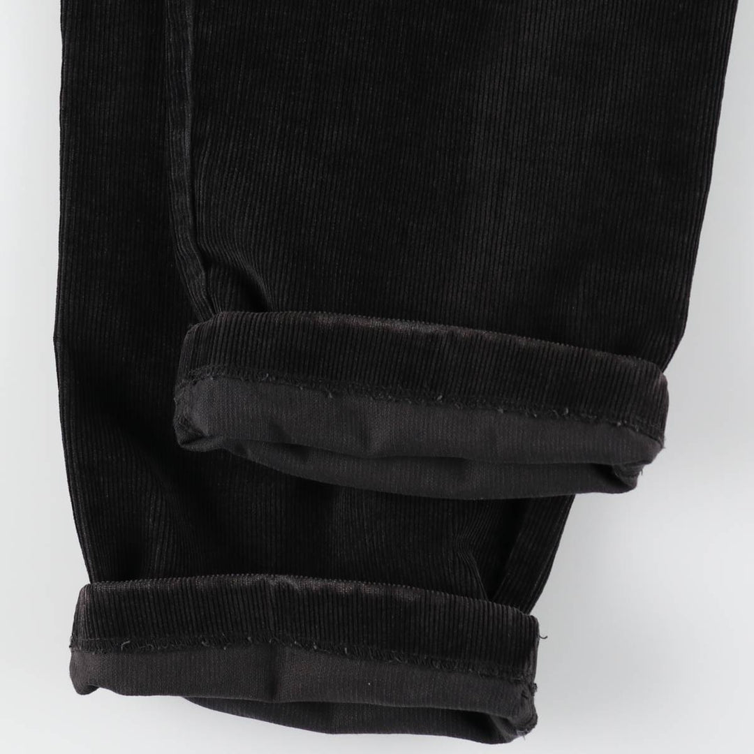 Dockers khakis two-pleat corduroy pants, men's size W34 (approx.) cotton black type Vintage Second Hand
