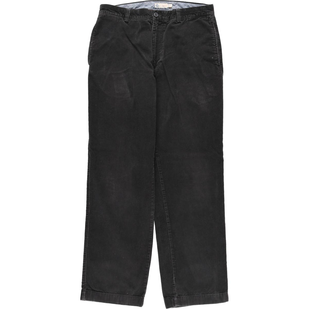 J.Crew corduroy pants, men's size W33 (approx.), vintage. cotton black type Vintage Second Hand