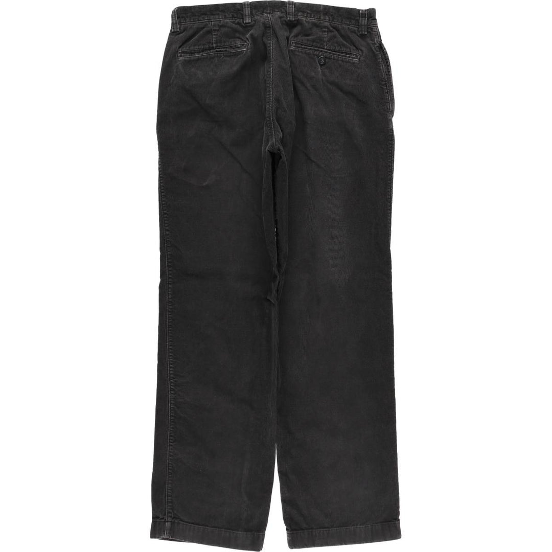 J.Crew corduroy pants, men's size W33 (approx.), vintage. cotton black type Vintage Second Hand