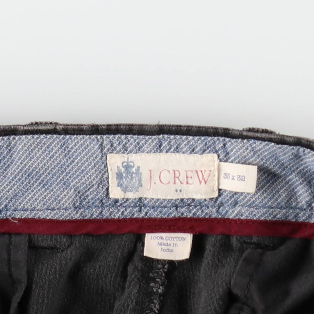 J.Crew corduroy pants, men's size W33 (approx.), vintage. cotton black type Vintage Second Hand