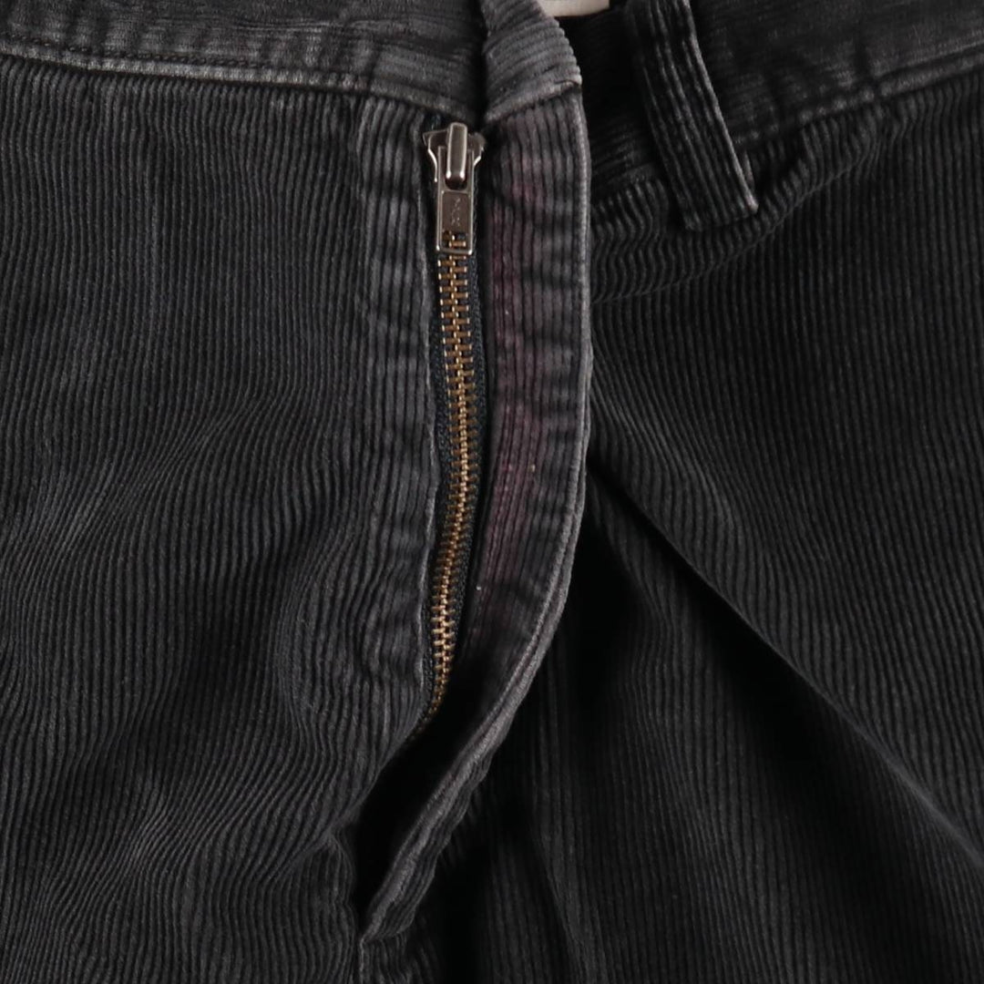 J.Crew corduroy pants, men's size W33 (approx.), vintage. cotton black type Vintage Second Hand