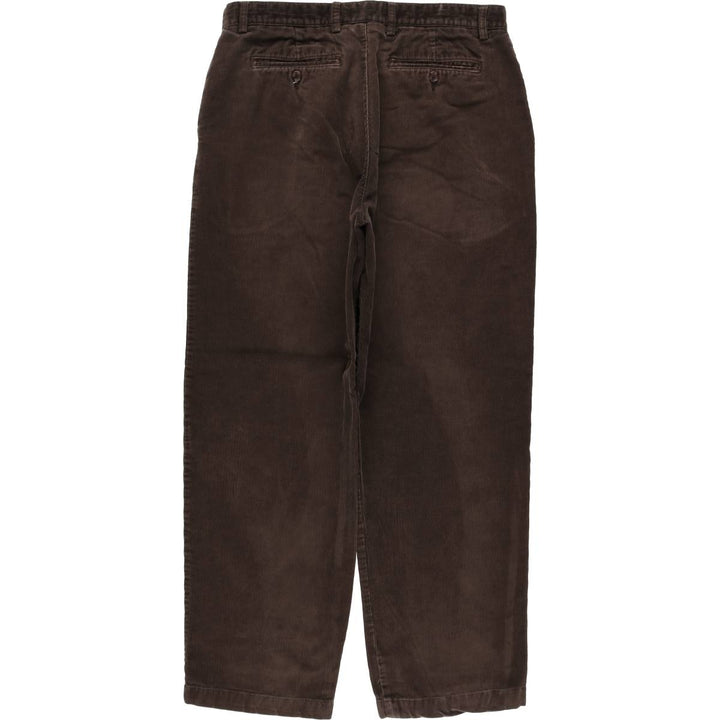 CLUB ROOM Corduroy Pants Men's Size 34 cotton brown type Vintage Second Hand