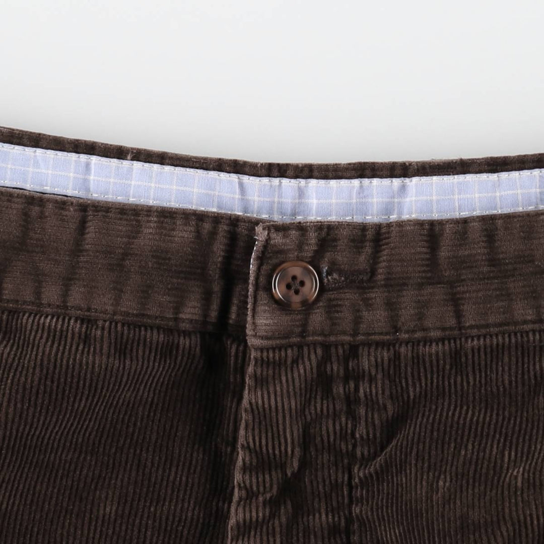 CLUB ROOM Corduroy Pants Men's Size 34 cotton brown type Vintage Second Hand