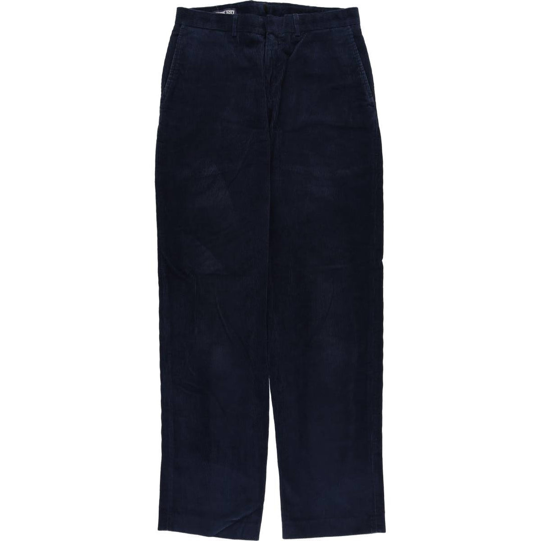 Lands' End corduroy pants, men's size W31 (approx.) cotton navy blue type Vintage Second Hand