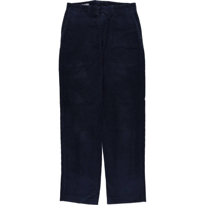 Lands' End corduroy pants, men's size W31 (approx.) cotton navy blue type Vintage Second Hand