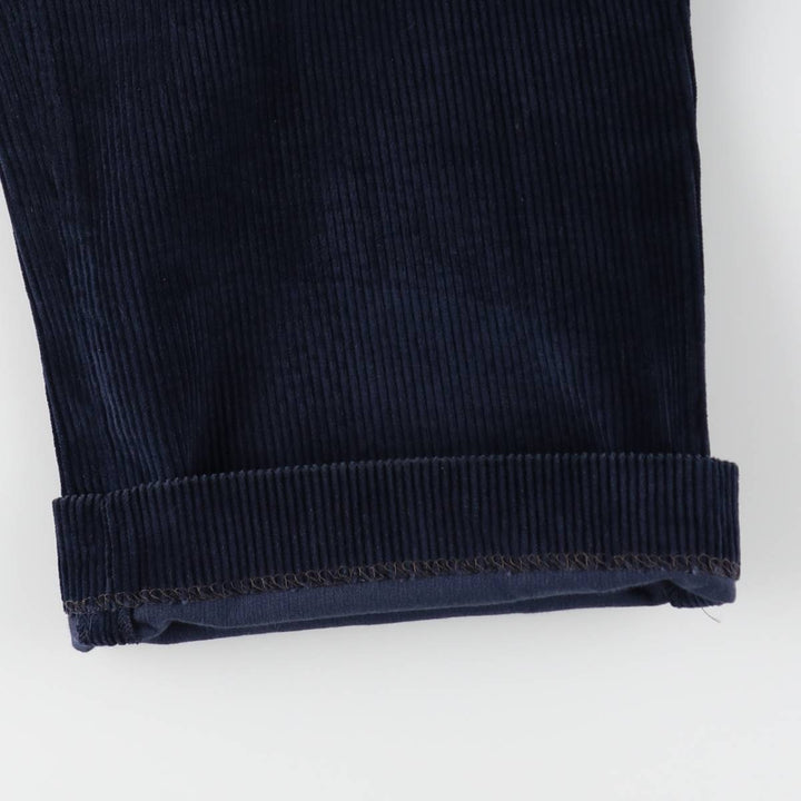 Lands' End corduroy pants, men's size W31 (approx.) cotton navy blue type Vintage Second Hand