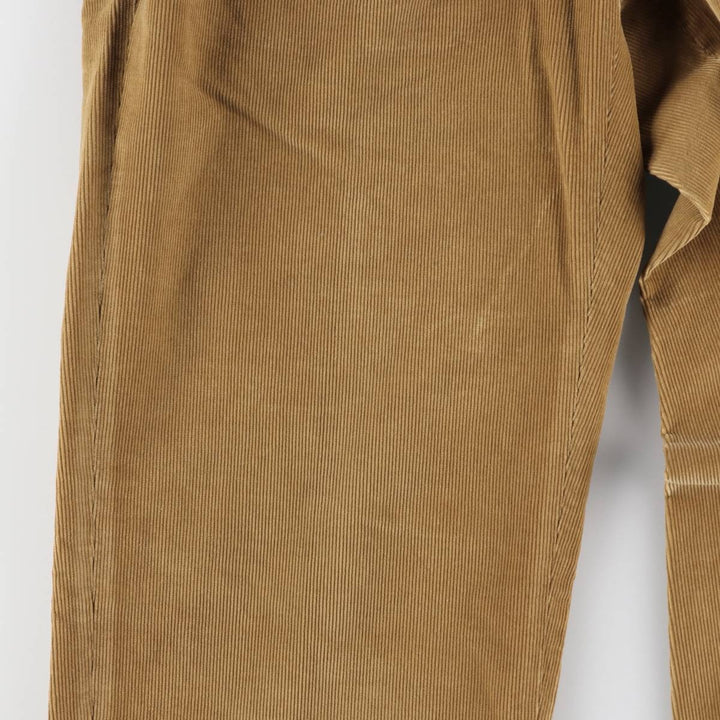 DECENIO One-tuck Corduroy Pants, Men's W30 (approx.) cotton beige type brown Vintage Second Hand