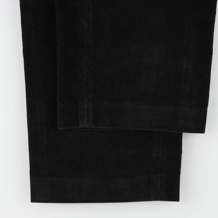 LANDS' END Corduroy Pants Men's Size W33 cotton black type Vintage Second Hand