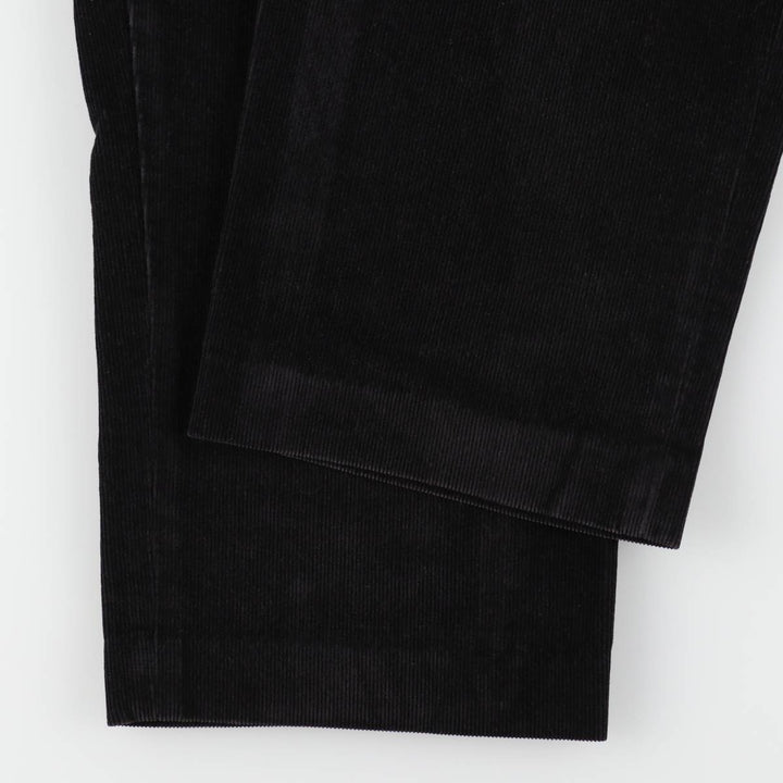 LANDS' END Corduroy Pants Men's Size W33 cotton black type Vintage Second Hand