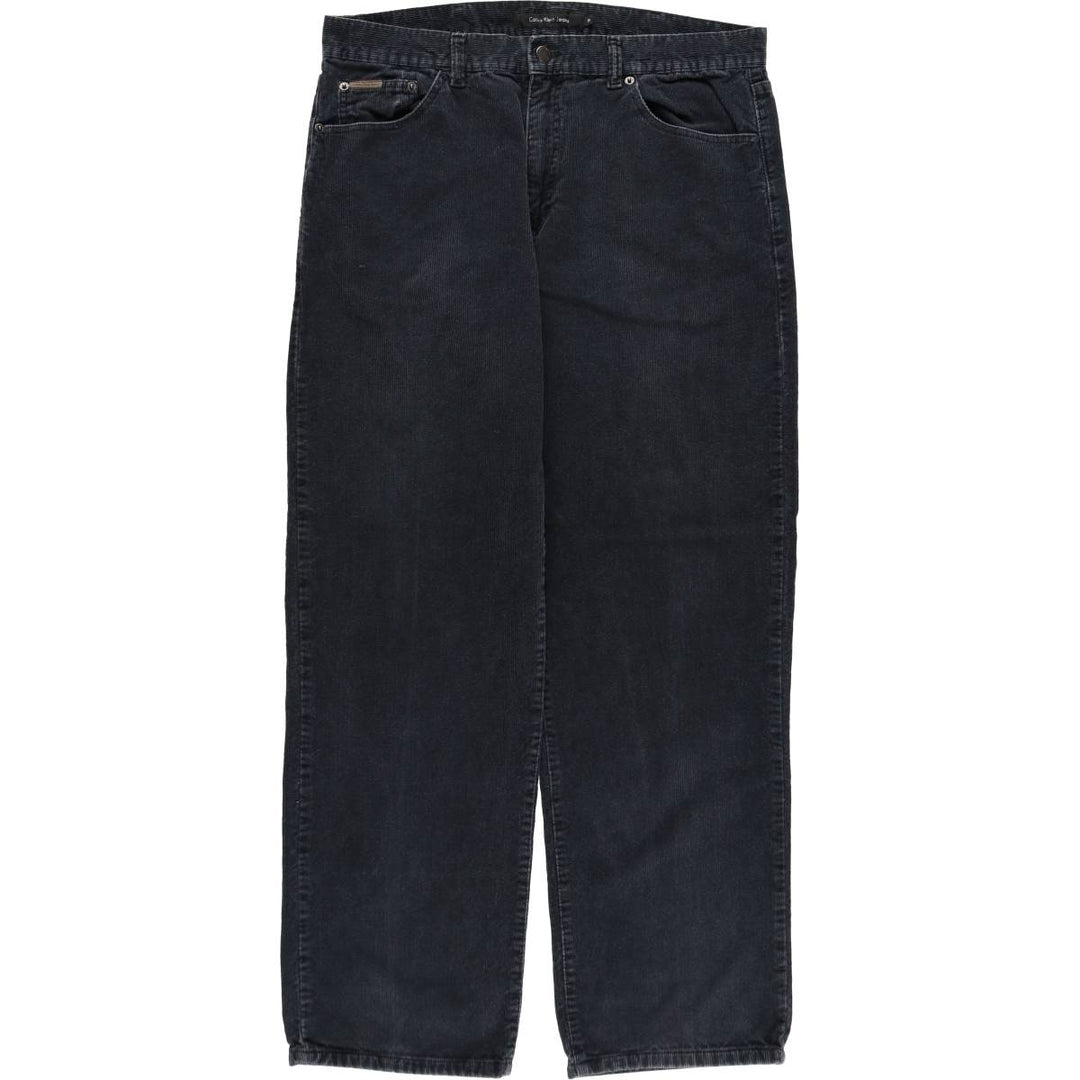 Calvin Klein Jeans corduroy pants for men, size W35 cotton black type Vintage Second Hand